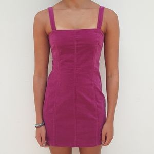 Forever 21 Mauve Velvet Sleeveless Dress Medium